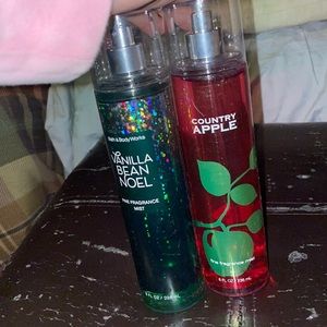 Bath n body spray vanilla bean Noel n country apple